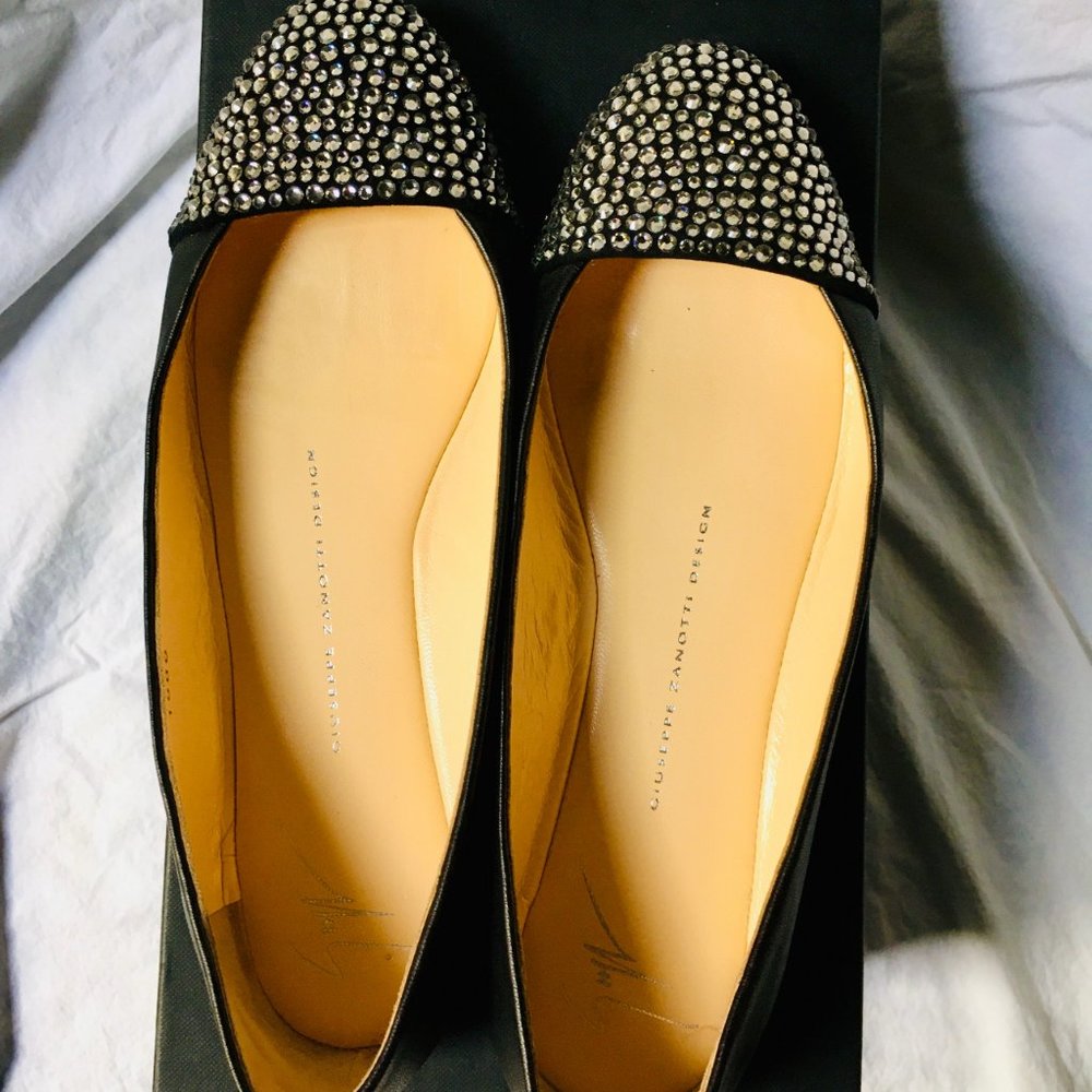 Giuseppe Zanotti Ambeta Leather Ballet Flats